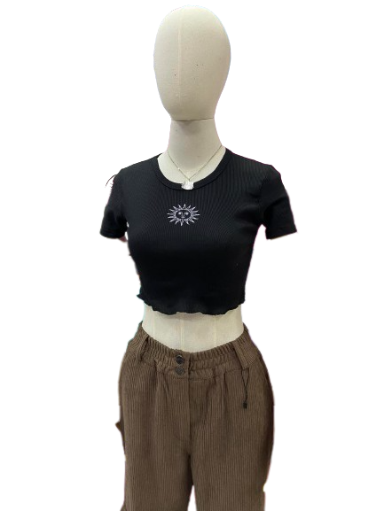 Blusa Crop Vinil